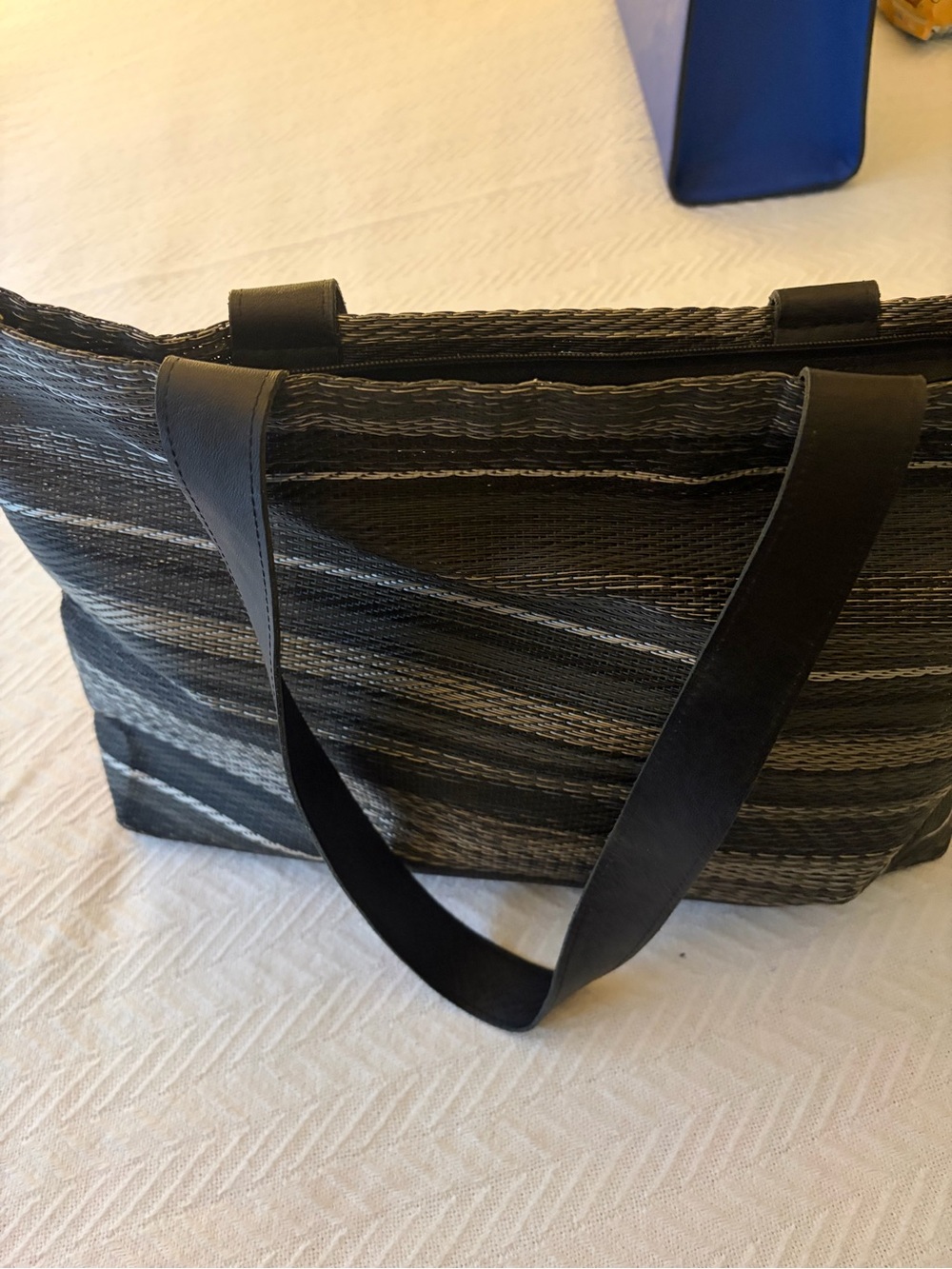 Chilewich Woven Black and Gray Tote